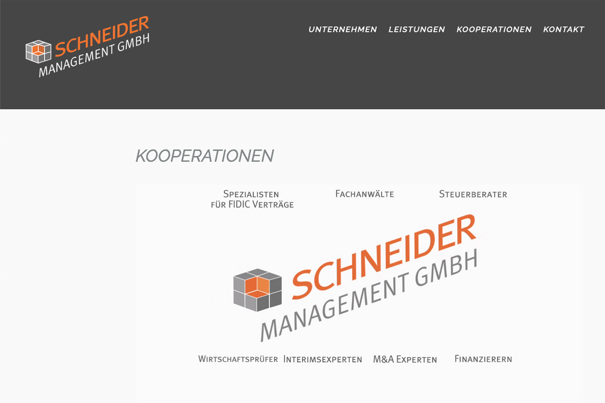 Internetseite
 Schneider-Management GmbH