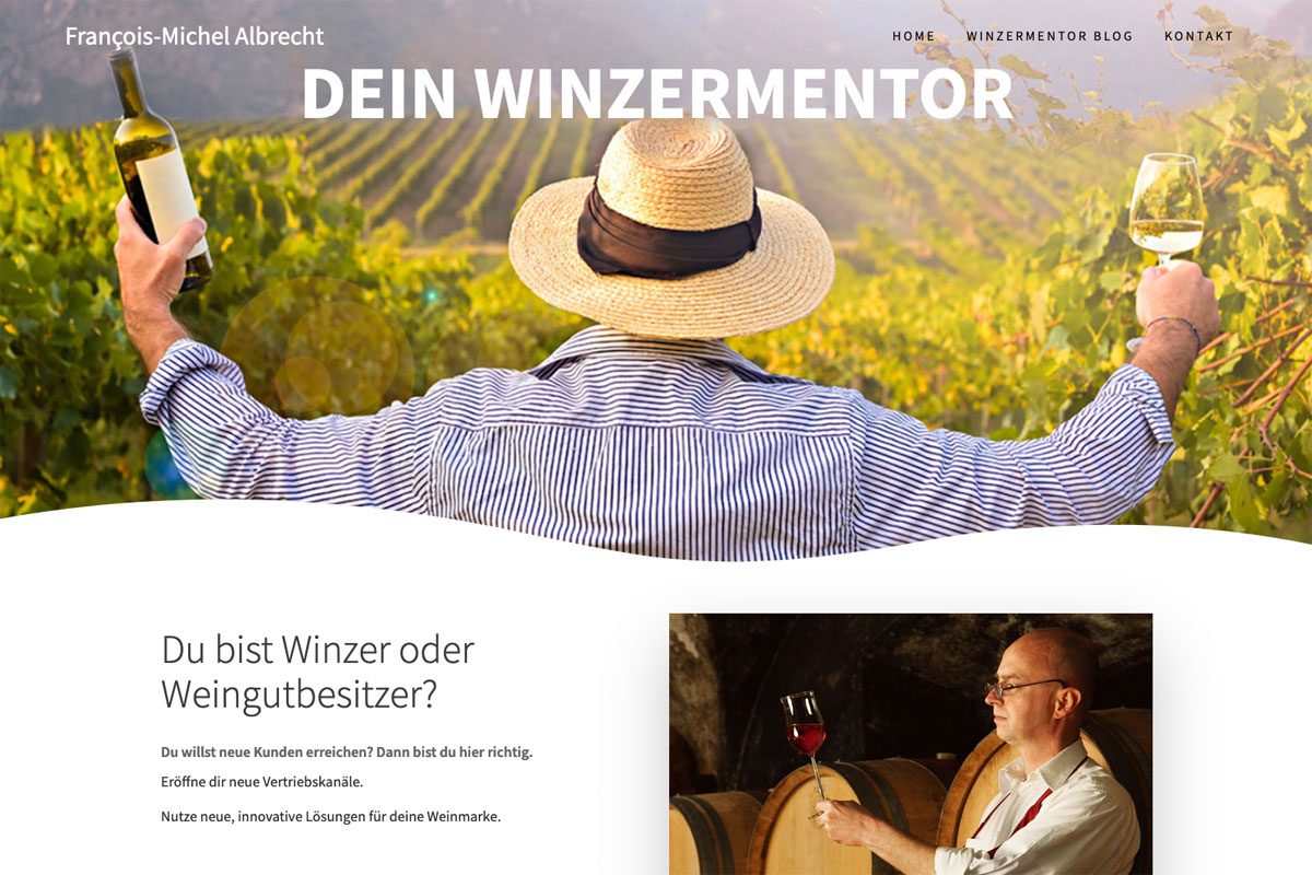 Winzermentor François-Michel Albrecht